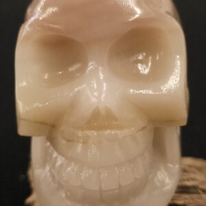 Pink Banded Calcite Skull
