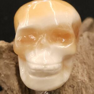 Small Orange Calcite Skull
